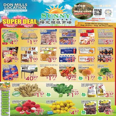 Sunny Foodmart (Don Mills) Flyer August 20 to 26