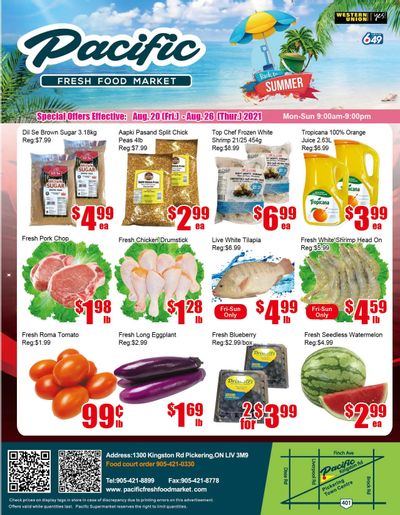 Pacific Fresh Food Market (Pickering) Flyer August 20 to 26