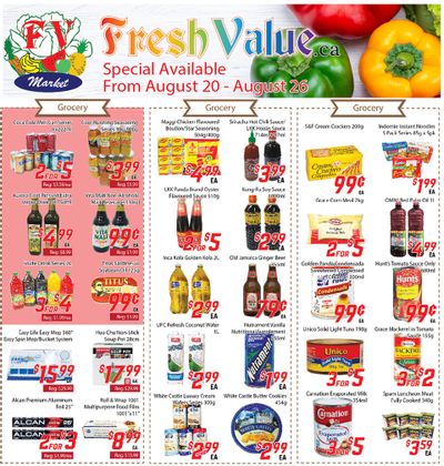 Fresh Value Flyer August 20 to 26