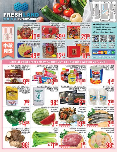FreshLand Supermarket Flyer August 20 to 26