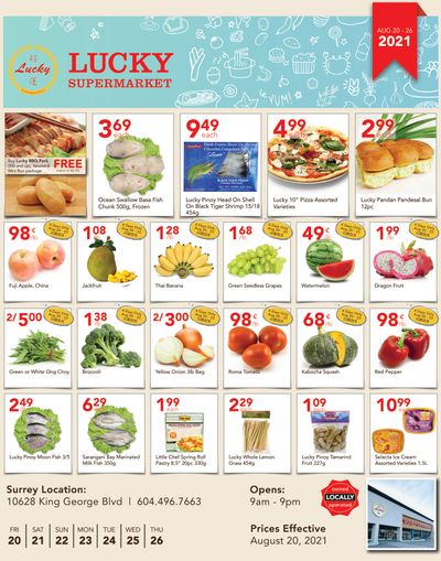 Lucky Supermarket (Surrey) Flyer August 20 to 26
