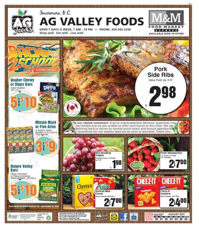 AG Foods Flyer August 20 to 26