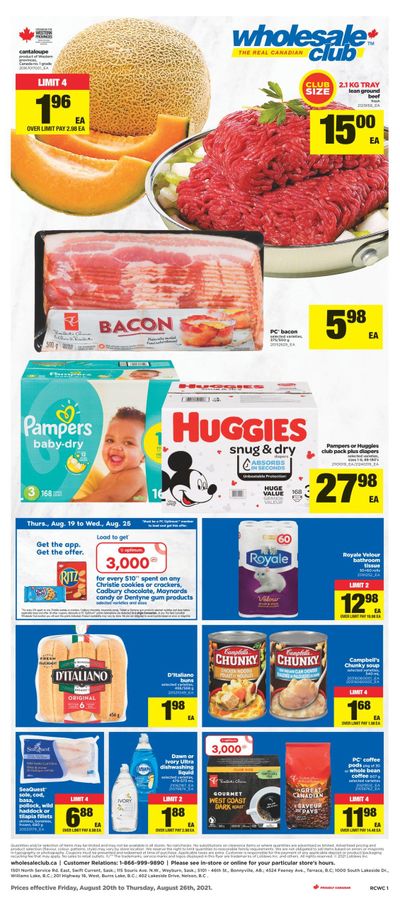 Real Canadian Wholesale Club Flyer August 20 to 26
