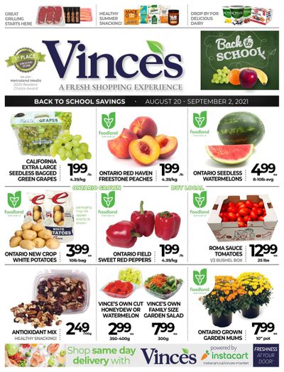 Vince's Market Flyer August 20 to September 2