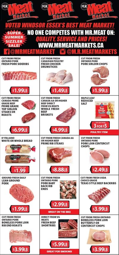 M.R. Meat Market Flyer August 21 to 28
