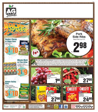 AG Foods Flyer August 22 to 28