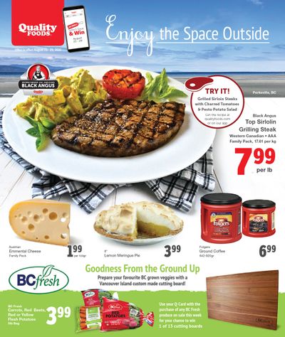 Quality Foods Flyer August 23 to 29
