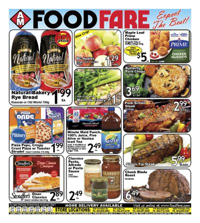 Food Fare Flyer August 21 to 27