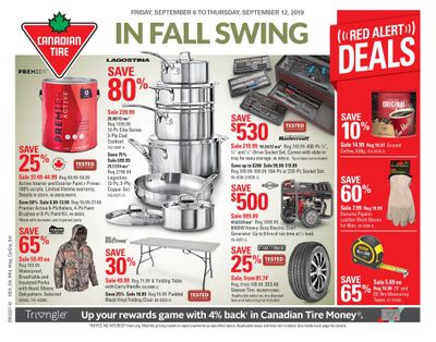 Canadian Tire (West) Flyer September 6 to 12