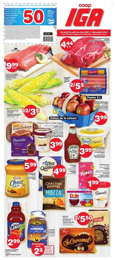 Coop IGA Flyer August 26 to September 1
