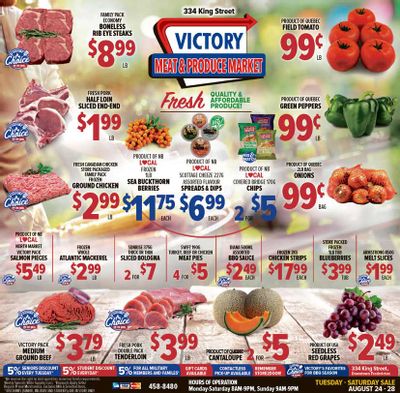 Victory Meat Market Flyer August 24 to 28