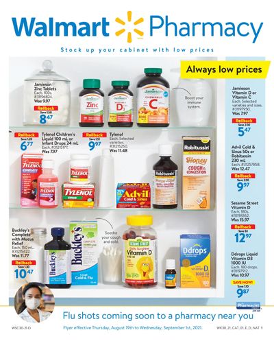 Walmart Pharmacy Flyer August 20 to September 1