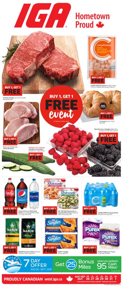 IGA (West) Flyer August 26 to September 1
