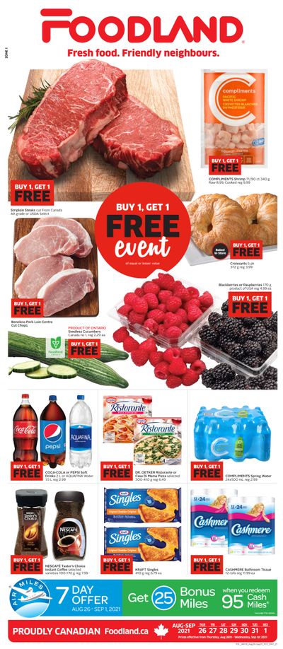 Foodland (ON) Flyer August 26 to September 1