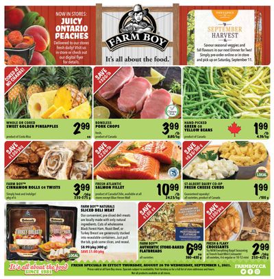 Farm Boy Flyer August 26 to September 1