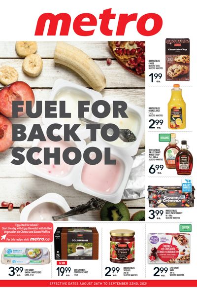 Metro (ON) Fuel for Back to School Flyer August 26 to September 22