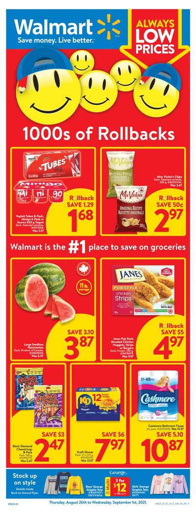 Walmart (Atlantic) Flyer August 26 to September 1