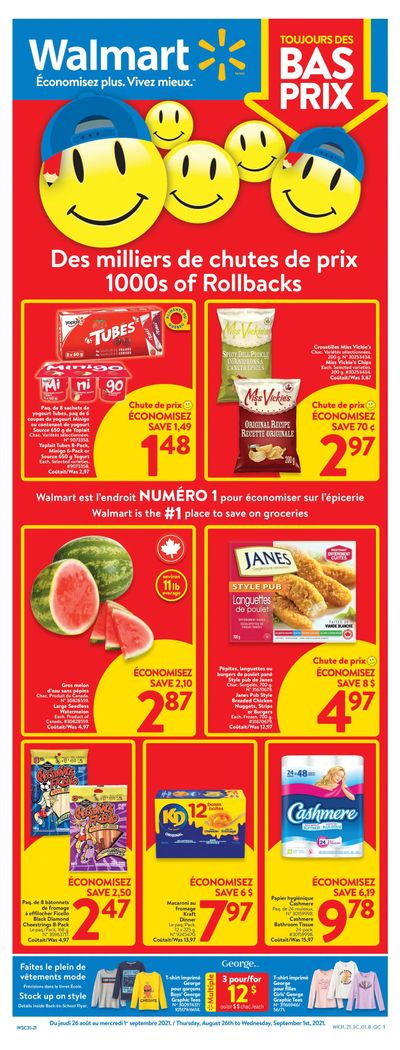 Walmart (QC) Flyer August 26 to September 1