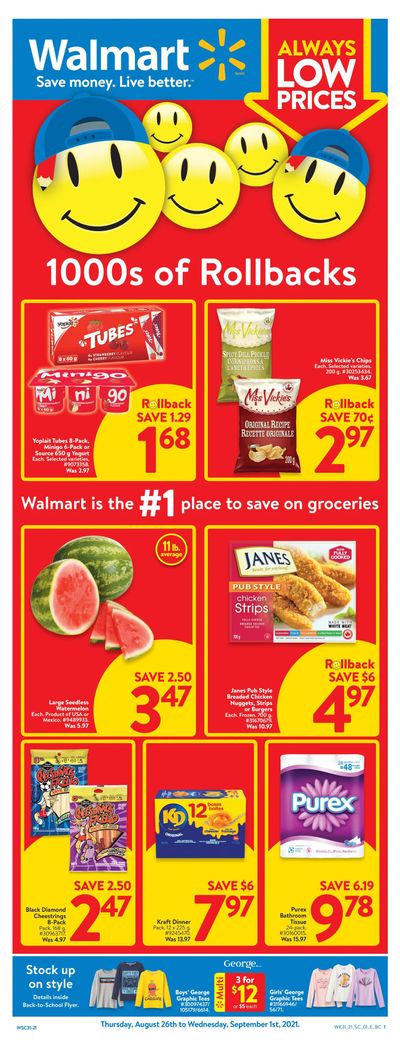 Walmart (West) Flyer August 26 to September 1