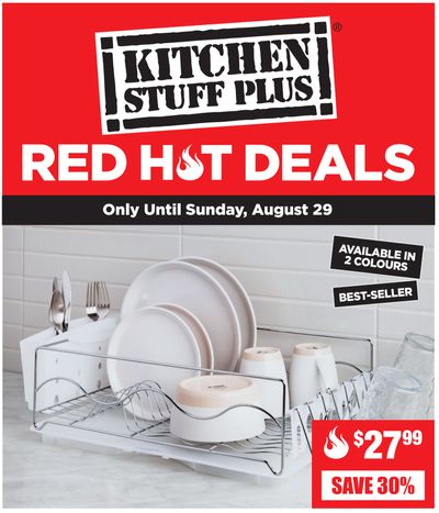 Kitchen Stuff Plus Canada Red Hot Deals: Save 50% on Russell Hobbs Lift And Look Long Slot Glass Accent Toaster + More Offers