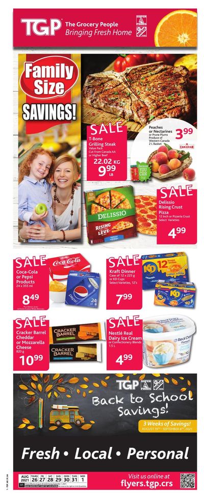 TGP The Grocery People Flyer August 26 to September 1