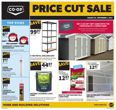 Co-op (West) Home Centre Flyer August 26 to September 1