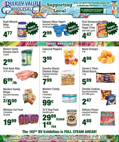 Bulkley Valley Wholesale Flyer August 26 to September 1
