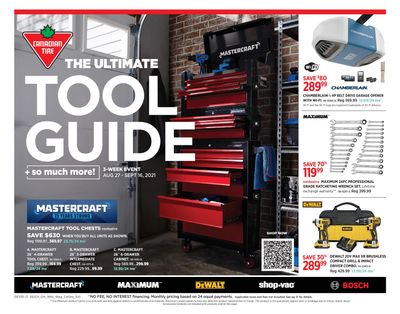 Canadian Tire The Ultimate Tool Guide August 27 to September 16