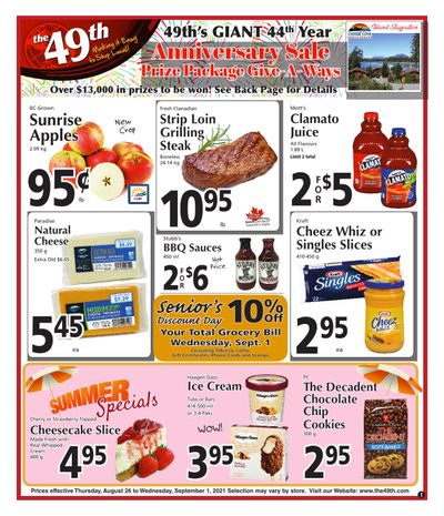 The 49th Parallel Grocery Flyer August 26 to September 1