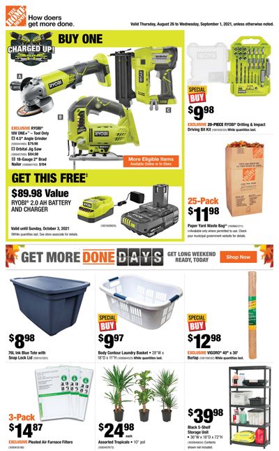 Home Depot (ON) Flyer August 26 to September 1