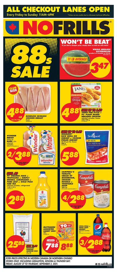 No Frills (West) Flyer August 27 to September 2