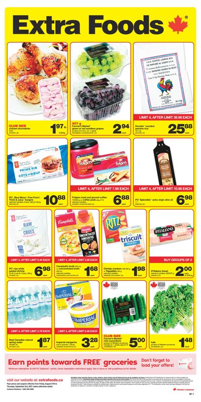 Extra Foods Flyer August 27 to September 2