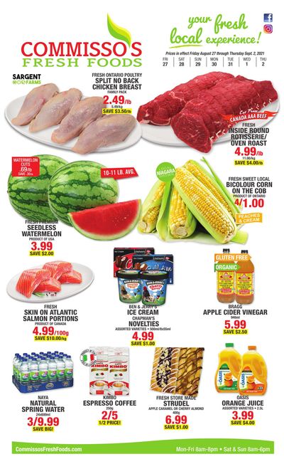 Commisso's Fresh Foods Flyer August 27 to September 2