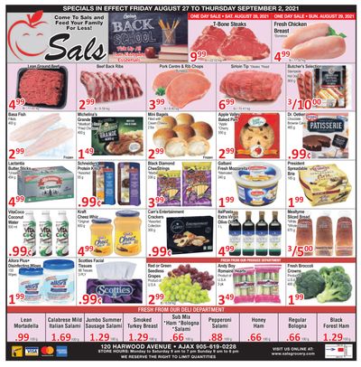 Sal's Grocery Flyer August 27 to September 2