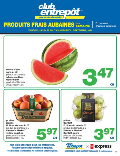 Wholesale Club (QC) Fresh Deals of the Week Flyer August 26 to September 1