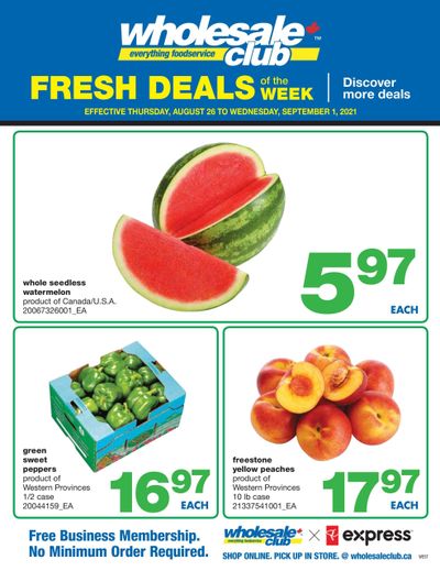 Wholesale Club (West) Fresh Deals of the Week Flyer August 26 to September 1
