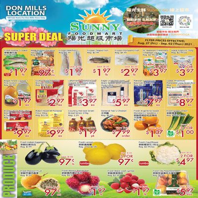 Sunny Foodmart (Don Mills) Flyer August 27 to September 2