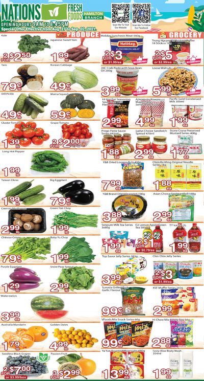 Nations Fresh Foods (Hamilton) Flyer August 27 to September 2