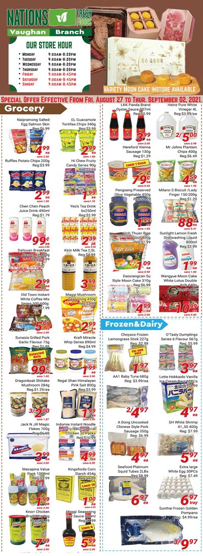 Nations Fresh Foods (Vaughan) Flyer August 27 to September 2
