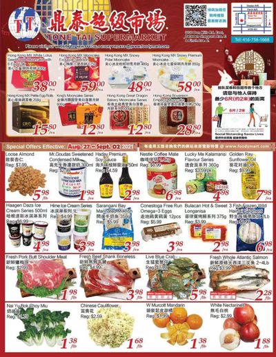 Tone Tai Supermarket Flyer August 27 to September 2
