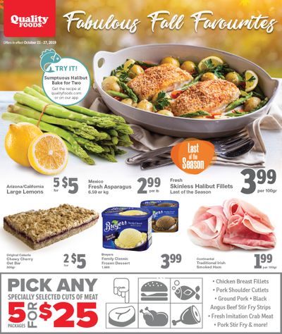 Quality Foods Flyer October 21 to 27