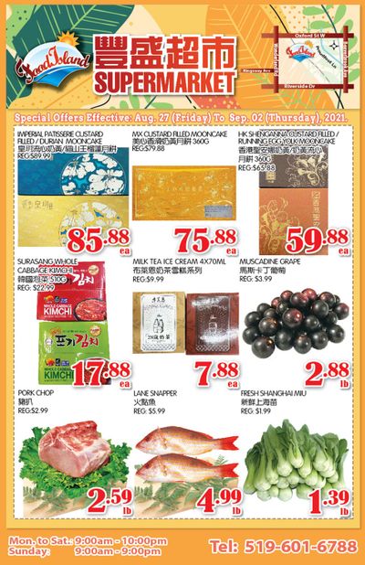 Food Island Supermarket Flyer August 27 to September 2