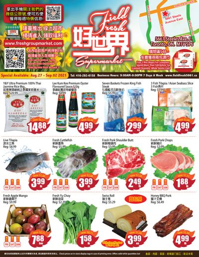 Field Fresh Supermarket Flyer August 27 to September 2
