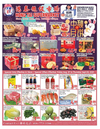 Hong Tai Supermarket Flyer August 27 to September 2