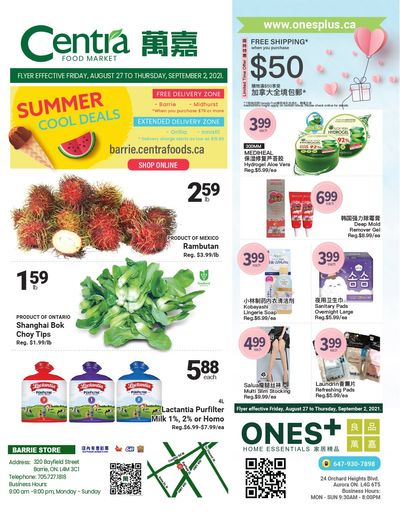 Centra Foods (Barrie) Flyer August 27 to September 2