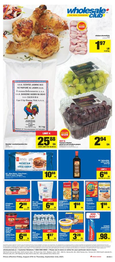 Real Canadian Wholesale Club Flyer August 27 to September 2