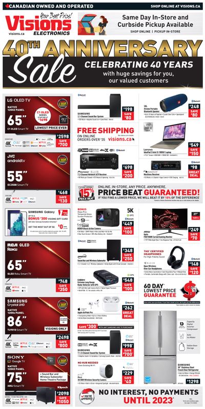 Visions Electronics Flyer August 27 to September 2