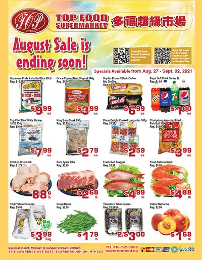 Top Food Supermarket Flyer August 27 to September 2