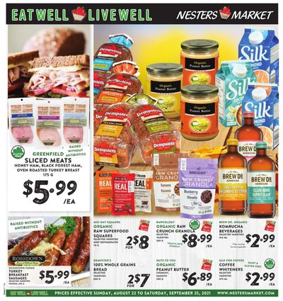 Nesters Market Eat Well Live Well Monthly Flyer August 22 to September 25