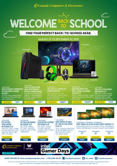 Canada Computers Flyer August 27 to September 2